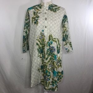 Khaadi pret kurta 100% Cotton Floral Size 8   L116